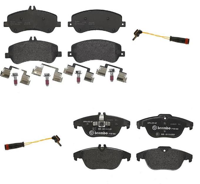 Mercedes Brakes Kit – Brembo Pads Front and Rear (Low-Met) 2115401717 – Brembo 1635667KIT