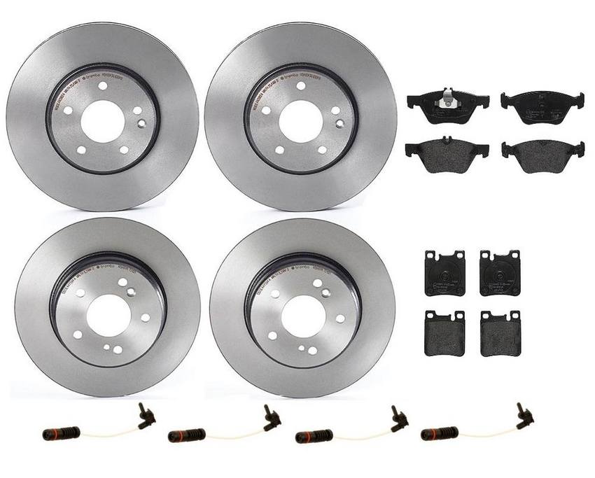 Brembo Brake Pads and Rotors Kit – Front and Rear (300mm/290mm) (Low-Met)