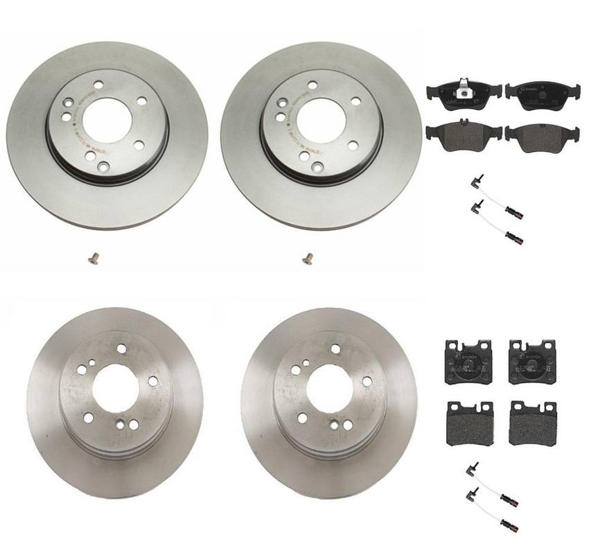 Brembo Brake Pads and Rotors Kit – Front and Rear (288mm/278mm) (Low-Met)