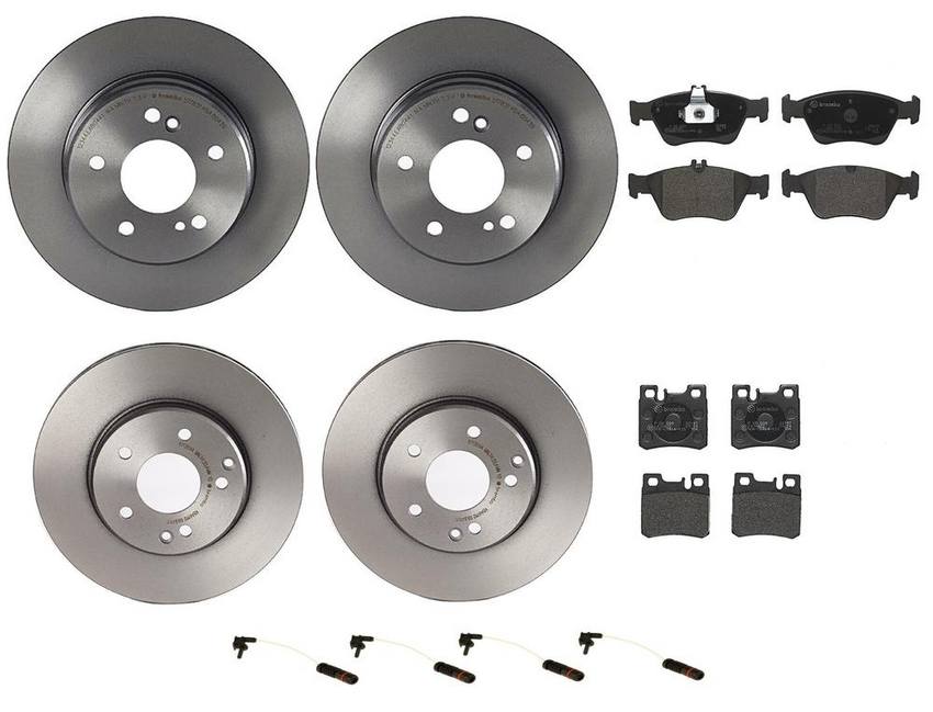 Brembo Brake Pads and Rotors Kit – Front and Rear (288mm/278mm) (Low-Met)