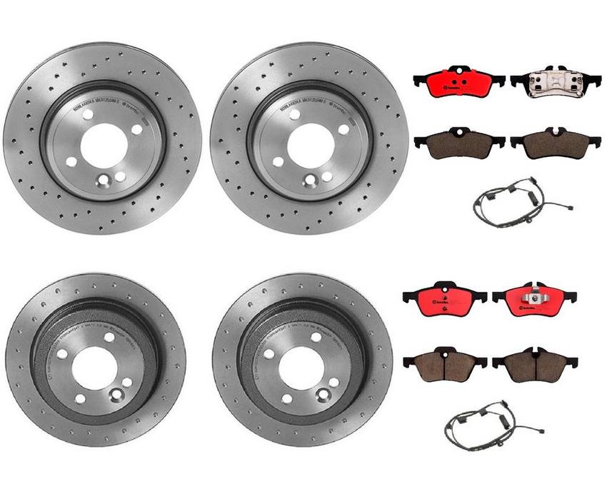 Mini Brake Kit – Pads & Rotors Front & Rear (276mm/259mm) (Xtra) (Ceramic) 34356778175