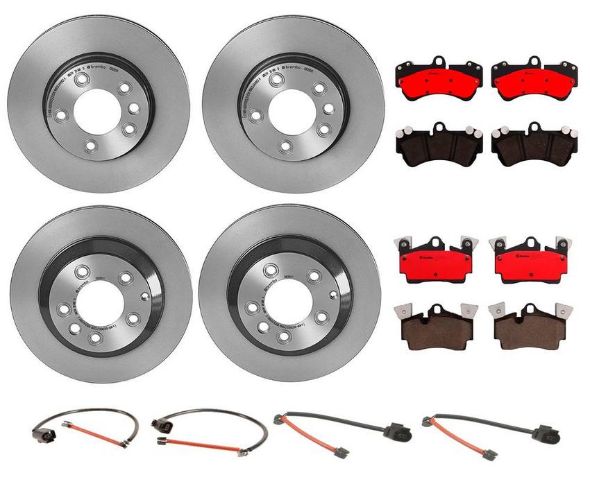 Brembo Brake Pads and Rotors Kit – Front and Rear (330mm/330mm) (Ceramic)