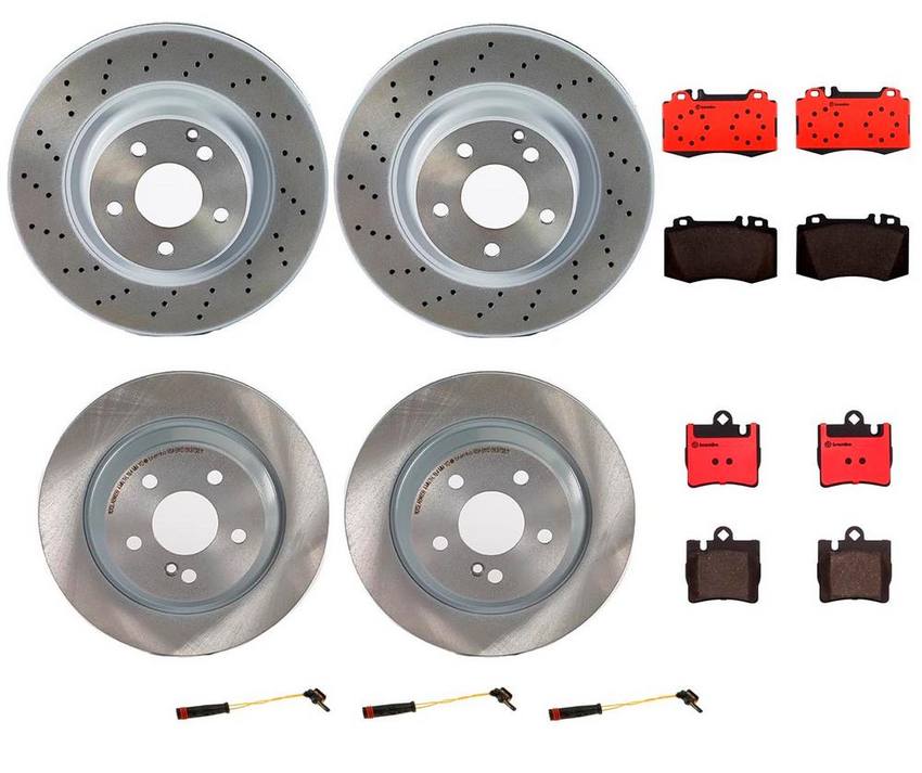 Brembo Brake Pads and Rotors Kit – Front and Rear (330mm/300mm) (Ceramic)