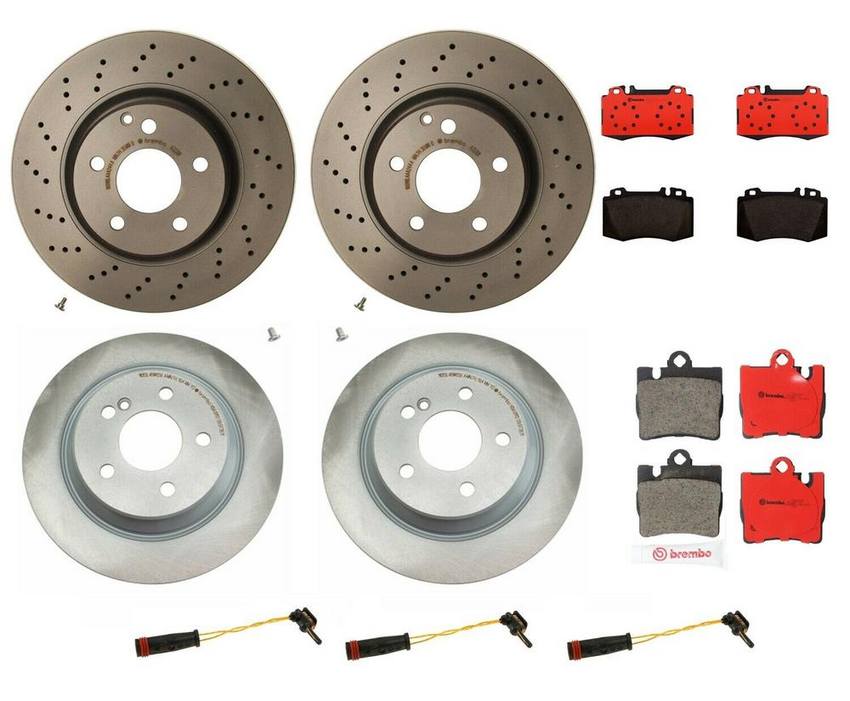 Brembo Brake Pads and Rotors Kit – Front and Rear (330mm/300mm) (Ceramic)