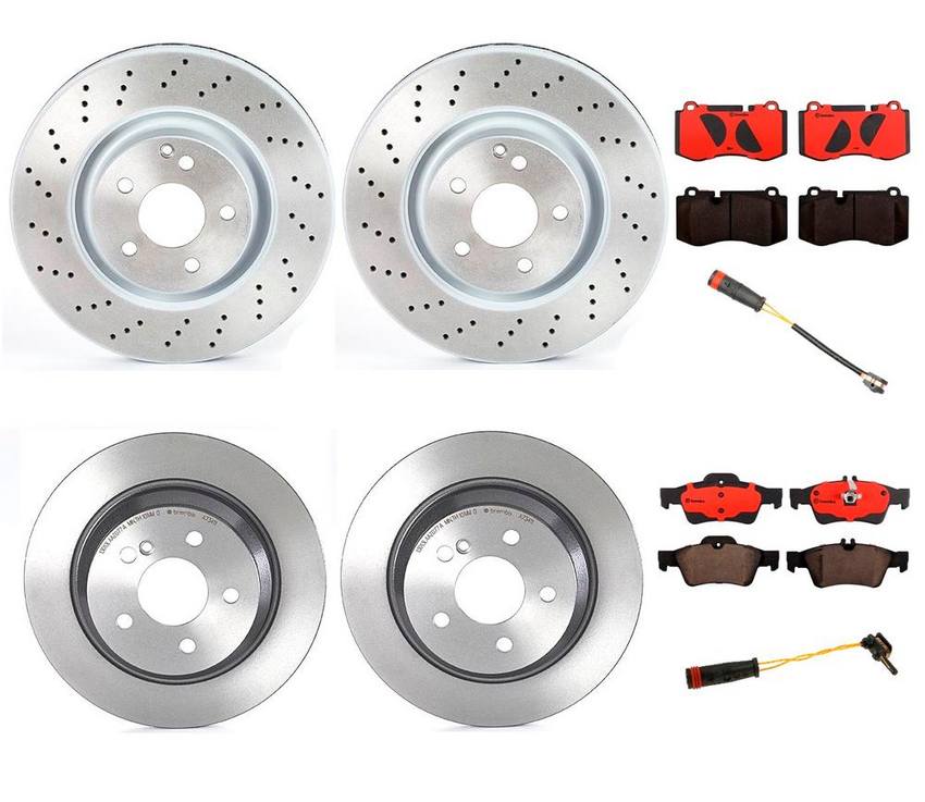 Brembo Brake Pads and Rotors Kit – Front and Rear (335mm/300mm) (Ceramic)