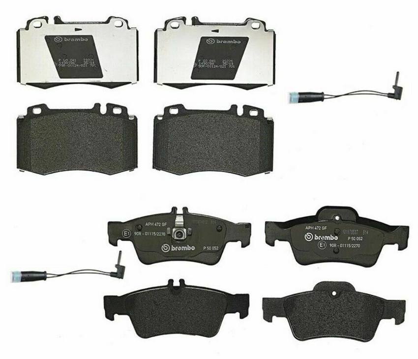 Brembo Brake Pads Kit –  Front and Rear (Low-Met)