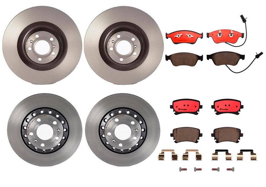 Brembo Brake Pads and Rotors Kit – Front and Rear (360mm/310mm) (Ceramic)