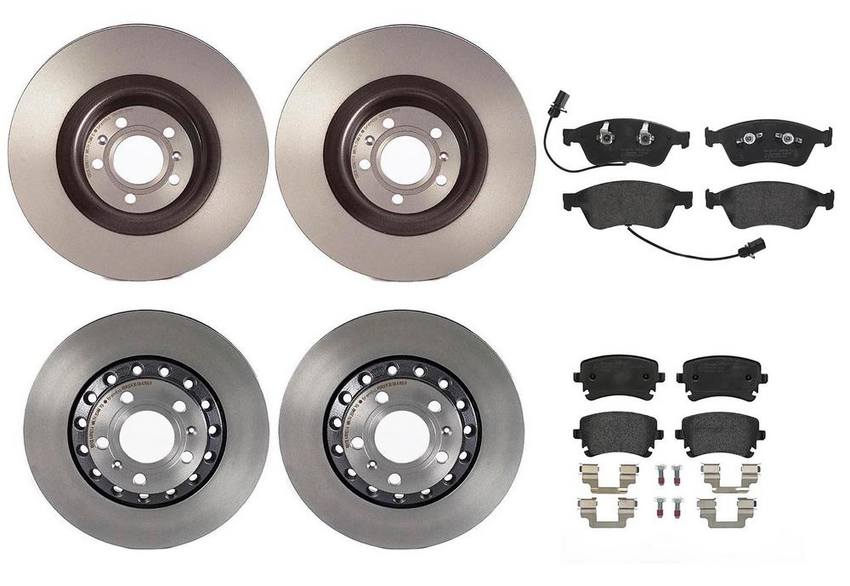 Brembo Brake Pads and Rotors Kit – Front and Rear (360mm/310mm) (Low-Met)