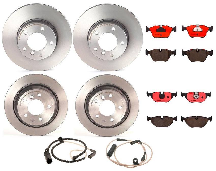 BMW Brembo Brake Kit – Pads &  Rotors Front and Rear (296mm/298mm) (Ceramic) 34352229018 – Brembo 1638573KIT