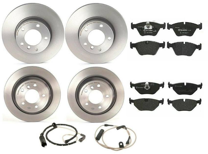 BMW Brembo Brake Kit – Pads &  Rotors Front and Rear (296mm/298mm) (Low-Met) 34352229018 – Brembo 1638608KIT