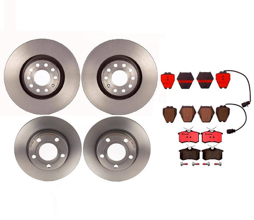 Brembo Brake Pads and Rotors Kit – Front and Rear (320mm/255mm) (Ceramic)