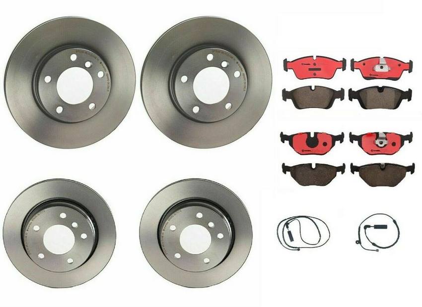 BMW Brembo Brake Kit – Pads &  Rotors Front and Rear (286mm/276mm) (Ceramic) 34351164371 – Brembo 1638853KIT