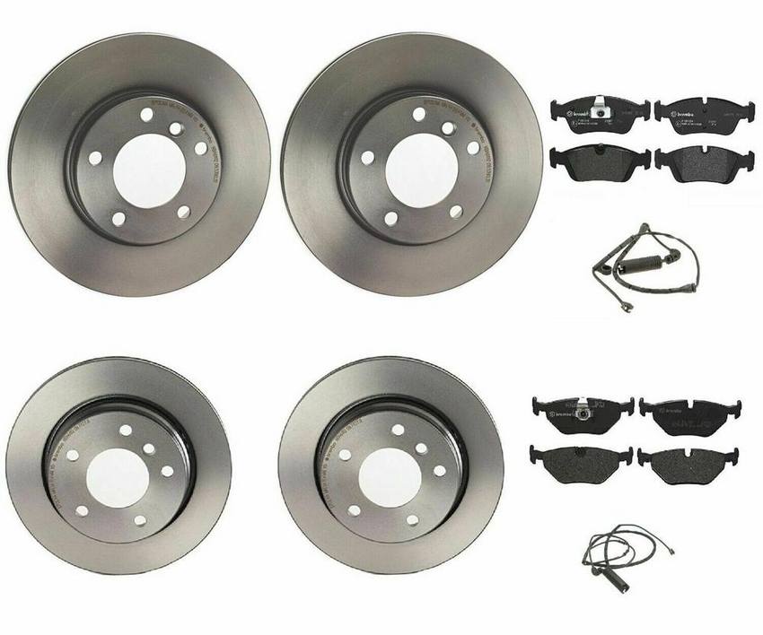 BMW Brembo Brake Kit – Pads &  Rotors Front and Rear (286mm/276mm) (Low-Met) 34351164371 – Brembo 1638901KIT