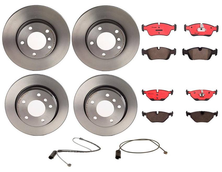 Brembo Brake Pads and Rotors Kit – Front and Rear (286mm/276mm) (Ceramic)