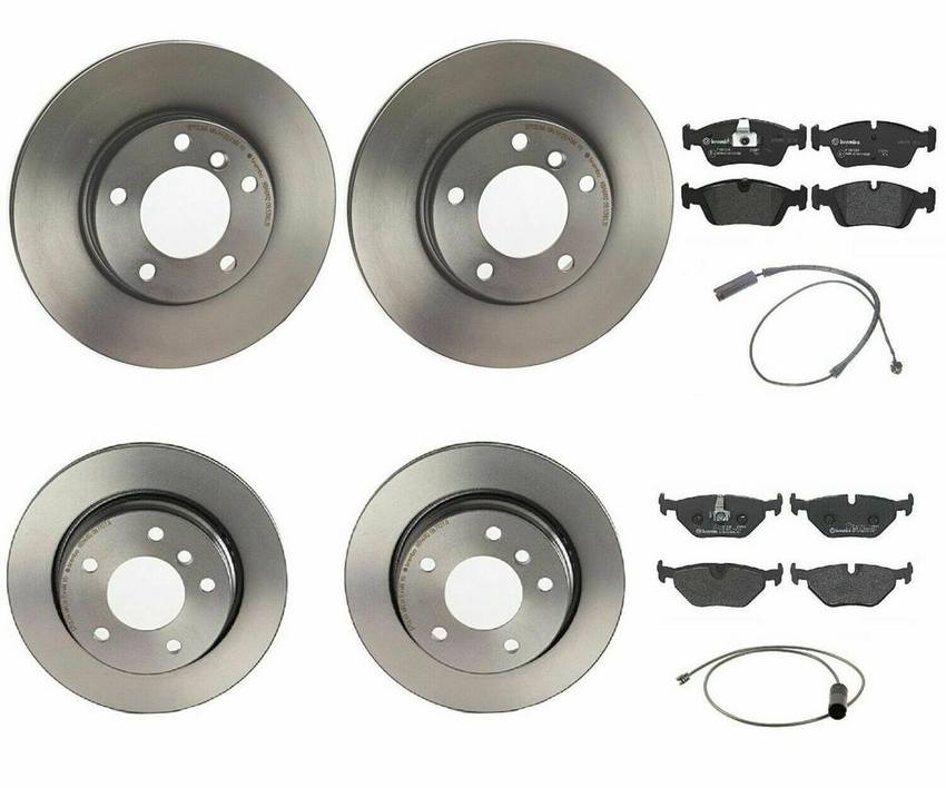 BMW Brembo Brake Kit – Pads &  Rotors Front and Rear (286mm/276mm) (Low-Met) 34351181342 – Brembo 1639095KIT