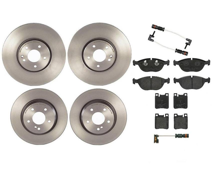 Brembo Brake Pads and Rotors Kit – Front and Rear (330mm/300mm) (Low-Met)