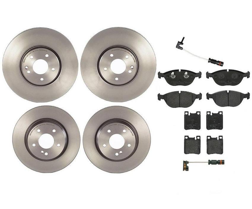 Brembo Brake Pads and Rotors Kit – Front and Rear (330mm/300mm) (Low-Met)