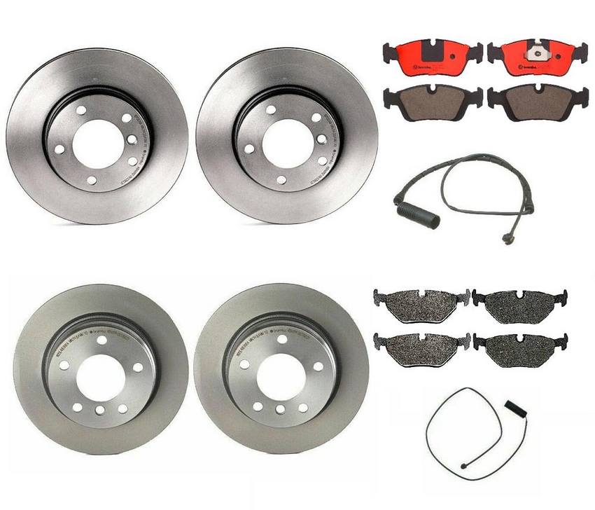 BMW Brembo Brake Kit – Pads &  Rotors Front and Rear (286mm/280mm) (Ceramic) 34351181342 – Brembo 1639190KIT