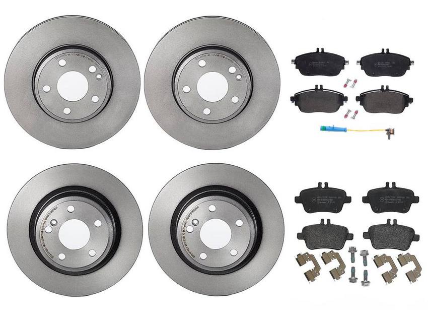 Brembo Brake Pads and Rotors Kit – Front and Rear (295mm/295mm) (Low-Met)