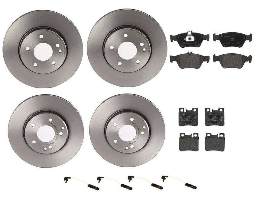 Brembo Brake Pads and Rotors Kit – Front and Rear (288mm/278mm) (Low-Met)