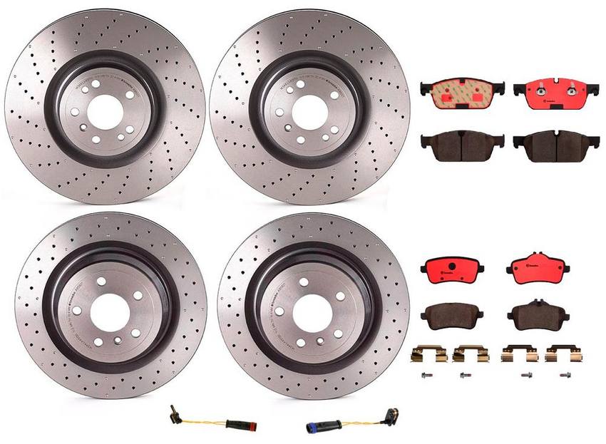 Brembo Brake Pads and Rotors Kit – Front and Rear (375mm/330mm) (Ceramic)