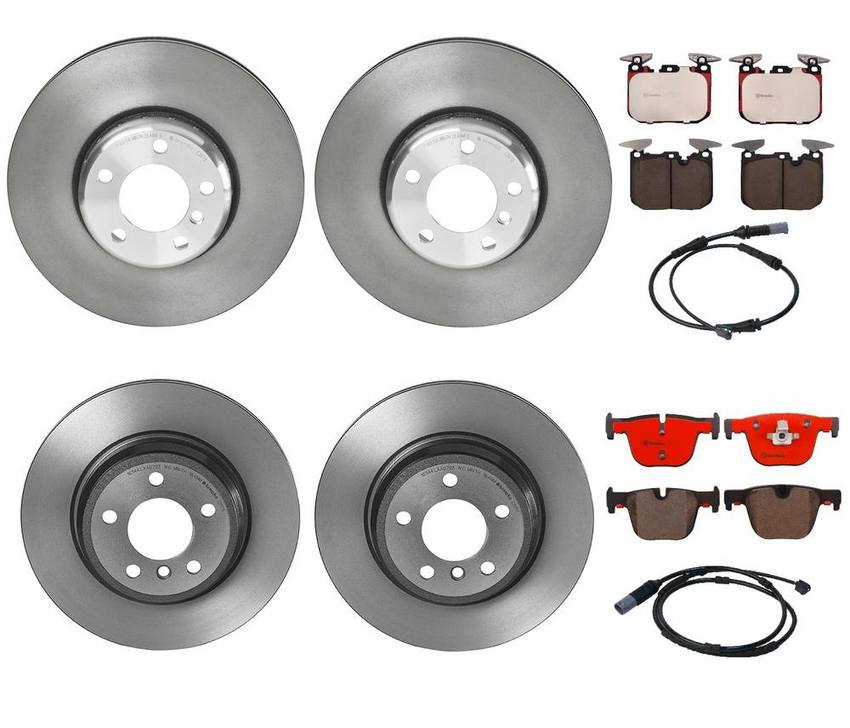 BMW Brembo Brake Kit – Pads &  Rotors Front and Rear (340mm/330mm) (Ceramic) 34356792292 – Brembo 1640594KIT