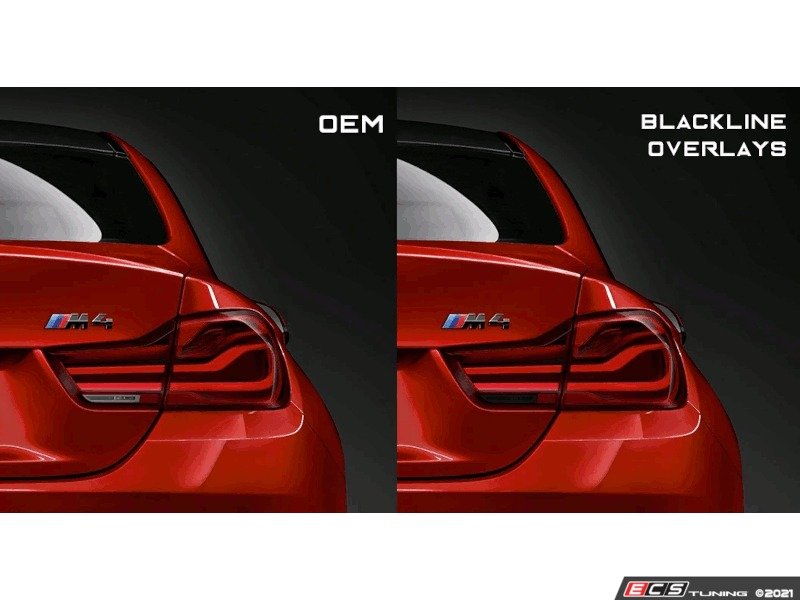 Blackline Taillight Overlay Kit - F32/F82 LCI