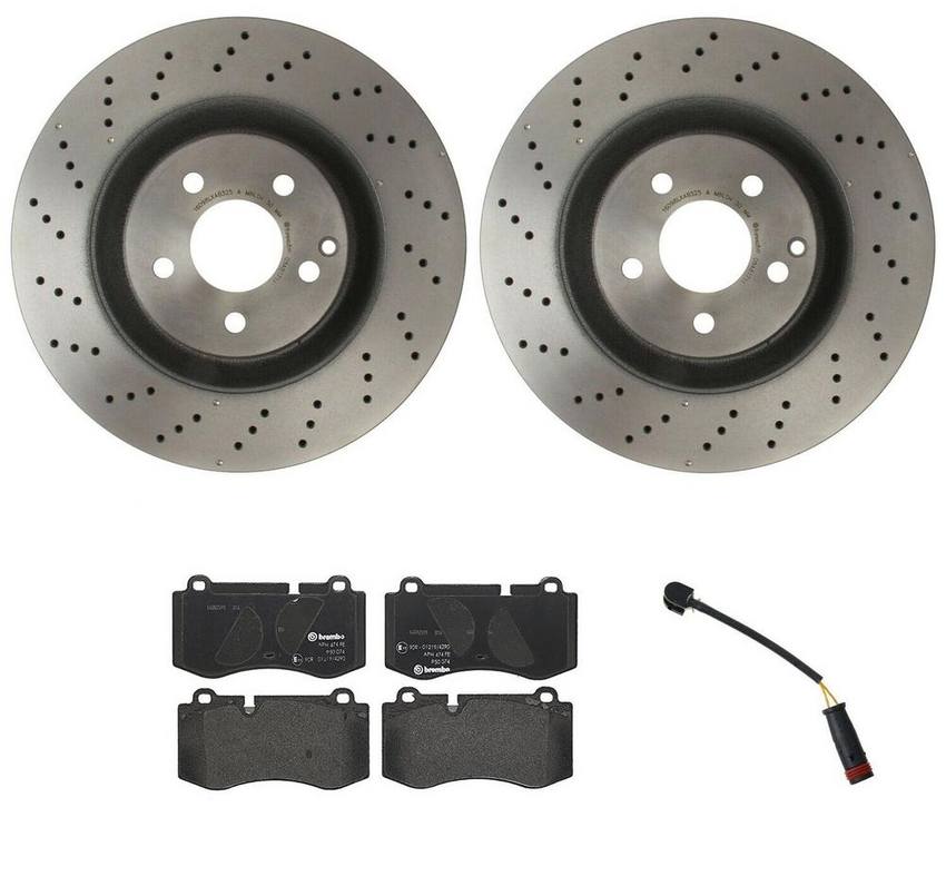 Brembo Brake Pads and Rotors Kit – Front (350mm) (Low-Met)