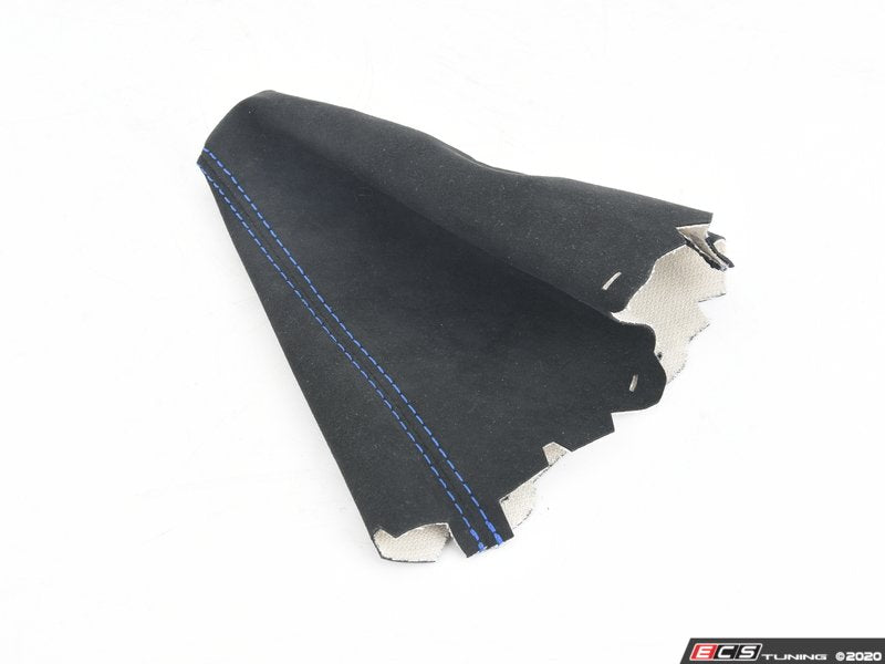 BFI Manual Alcantara Shift Boot - Blue Stitching