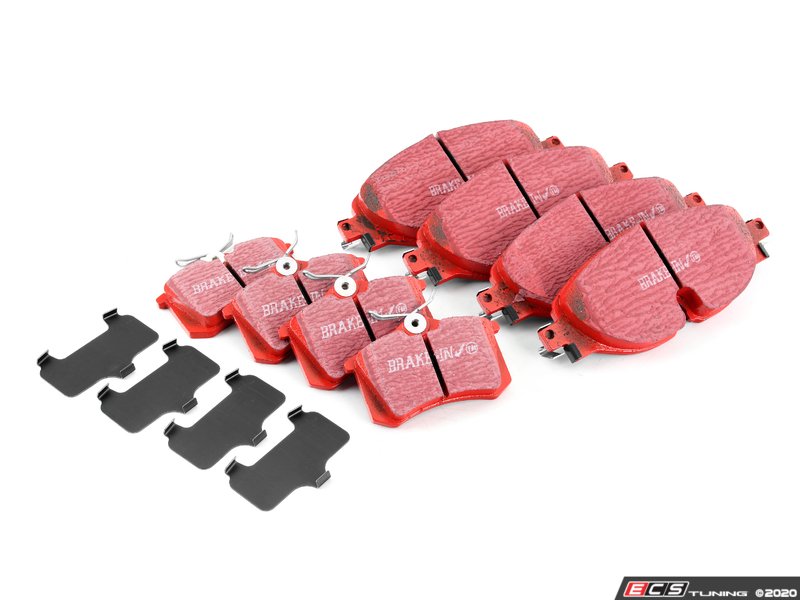 Front & Rear Brake Pad Kit - EBC RedStuff