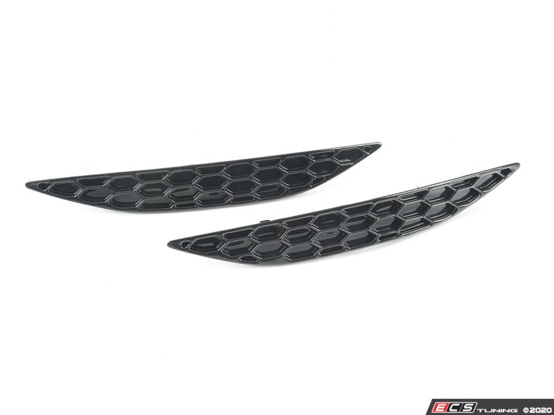 Rear Reflector Insert Set - Gloss Black Honeycomb