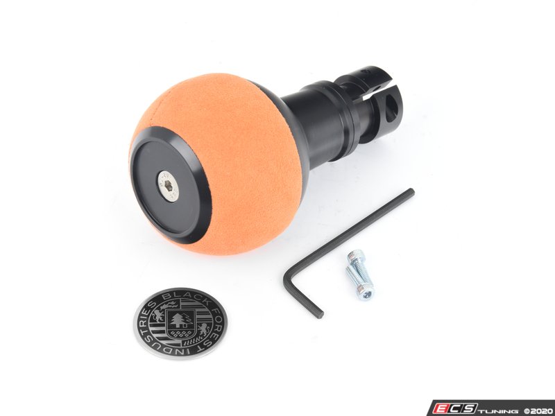 BFI Heavy Weight Shift Knob - Orange Alcantara / Black Anodized