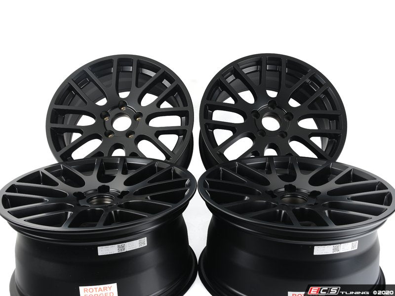 18" Beyern Spartan Square Wheel Set - Matte Black