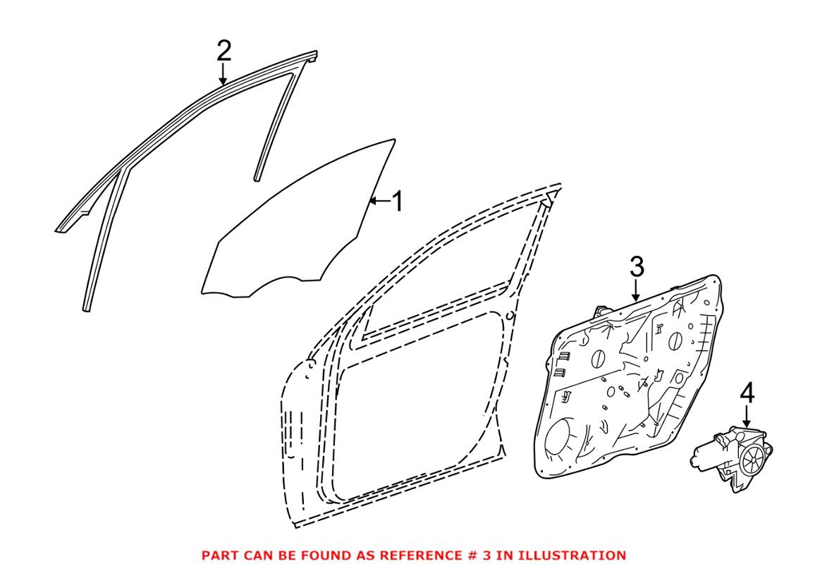 Window Regulator – Front Pasenger Side