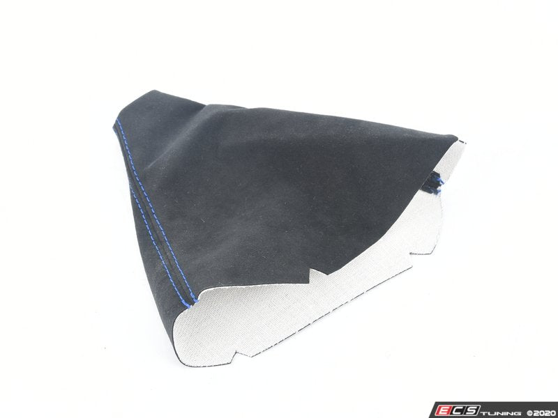 BFI Manual Alcantara Shift Boot - Blue Stitching