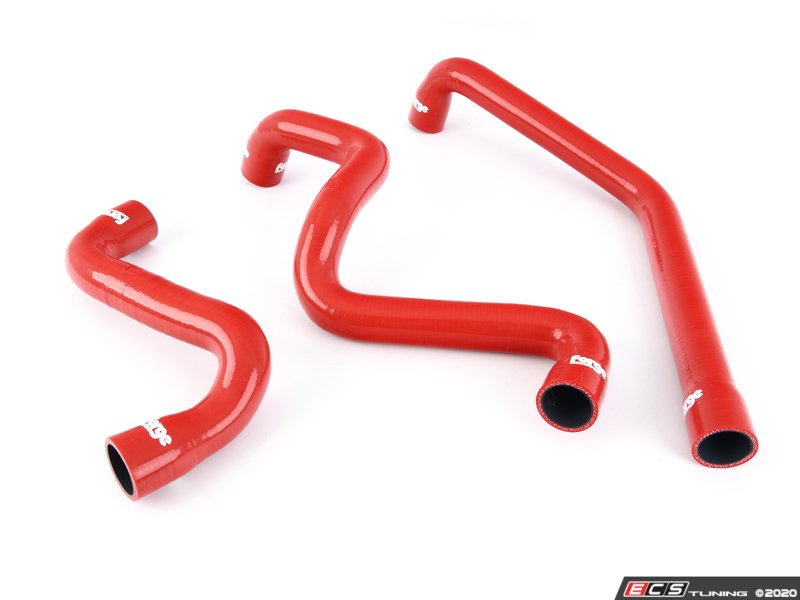 Forge Silicone Coolant Hose Set Red - Set Of 8