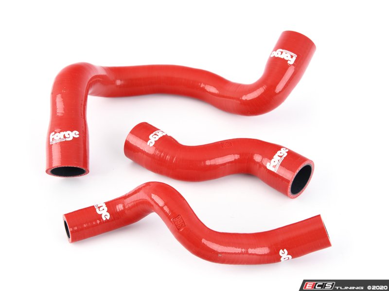 Forge Silicone Coolant Hose Set Red - Set Of 8