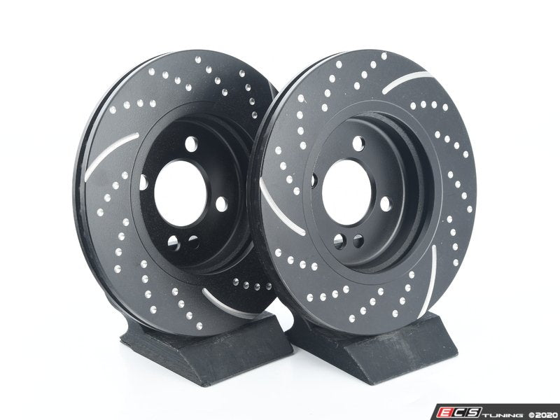 Front Brake Rotors EBC Slotted and Dimpled - Pair 10.86" (276x22)