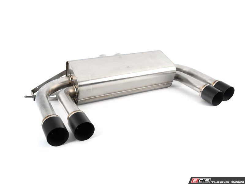 Stainless Axle-Back Exhaust - Black Tips