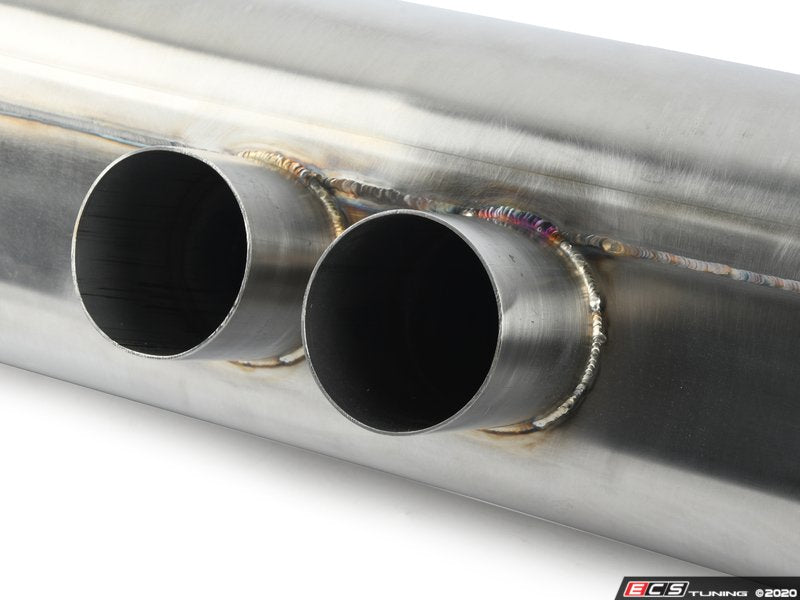 Stainless Axle-Back Exhaust - Black Tips