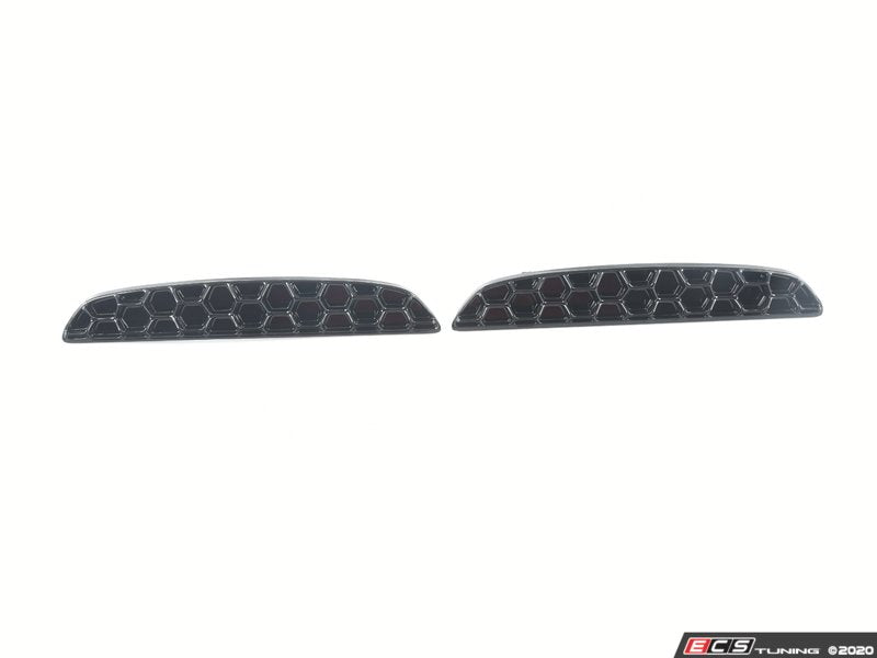 Gloss Black Honeycomb Rear Reflector Inserts