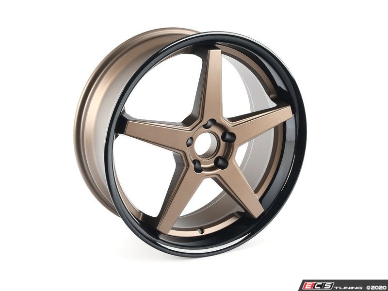 20" Ferrada FR3 Square Wheel Set -  Matte Bronze with Gloss Black Lip **OPEN BOX**