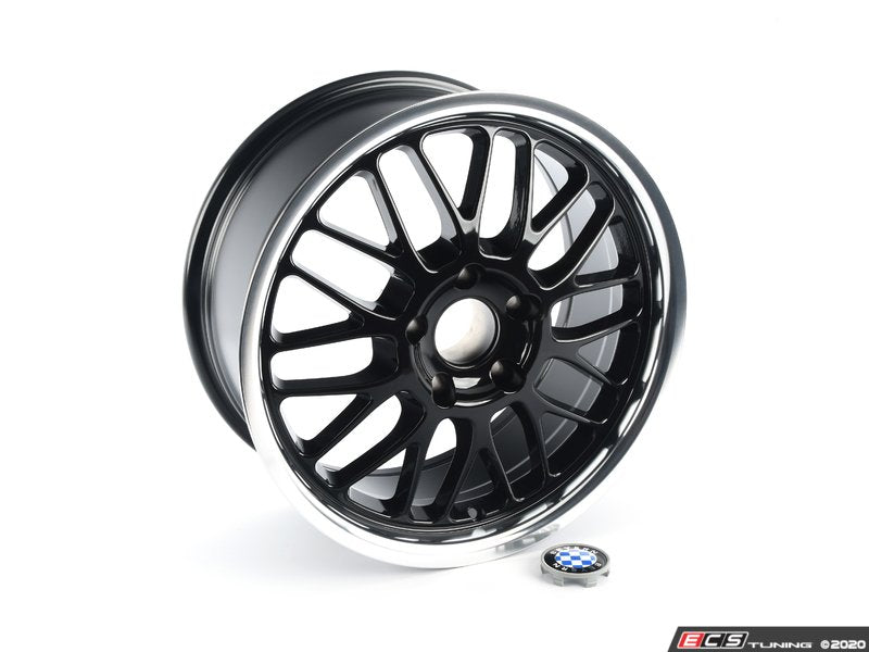 17" Beyern Mesh Square Wheel Set - Gloss Black w/ Mirror Cut Lip