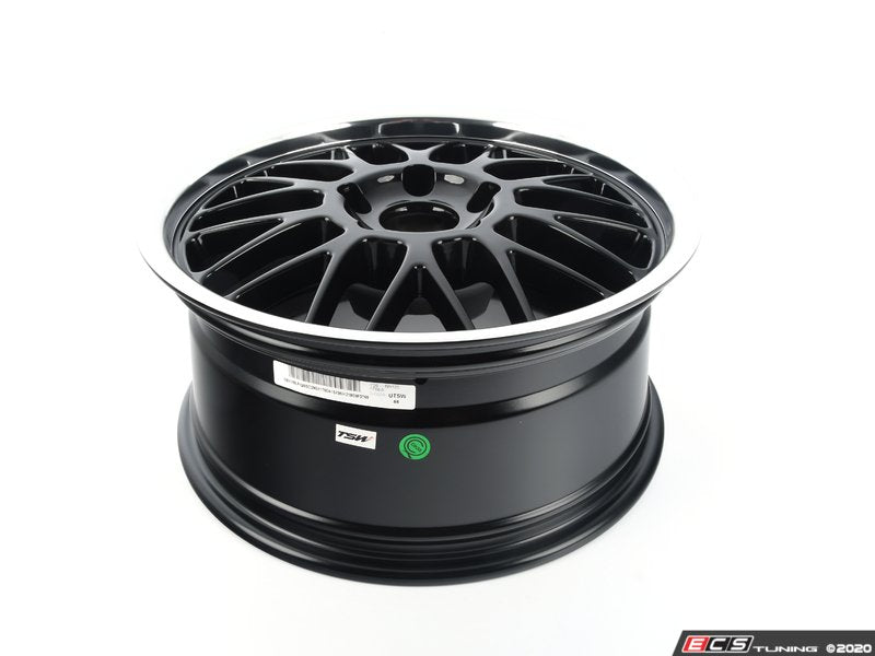 17" Beyern Mesh Square Wheel Set - Gloss Black w/ Mirror Cut Lip