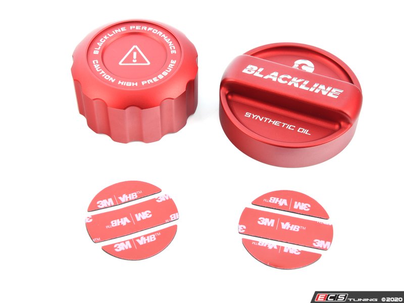 MINI (F5X) BLACKLINE Performance Engine Cap Set (Oil Cap / Coolant Cap)