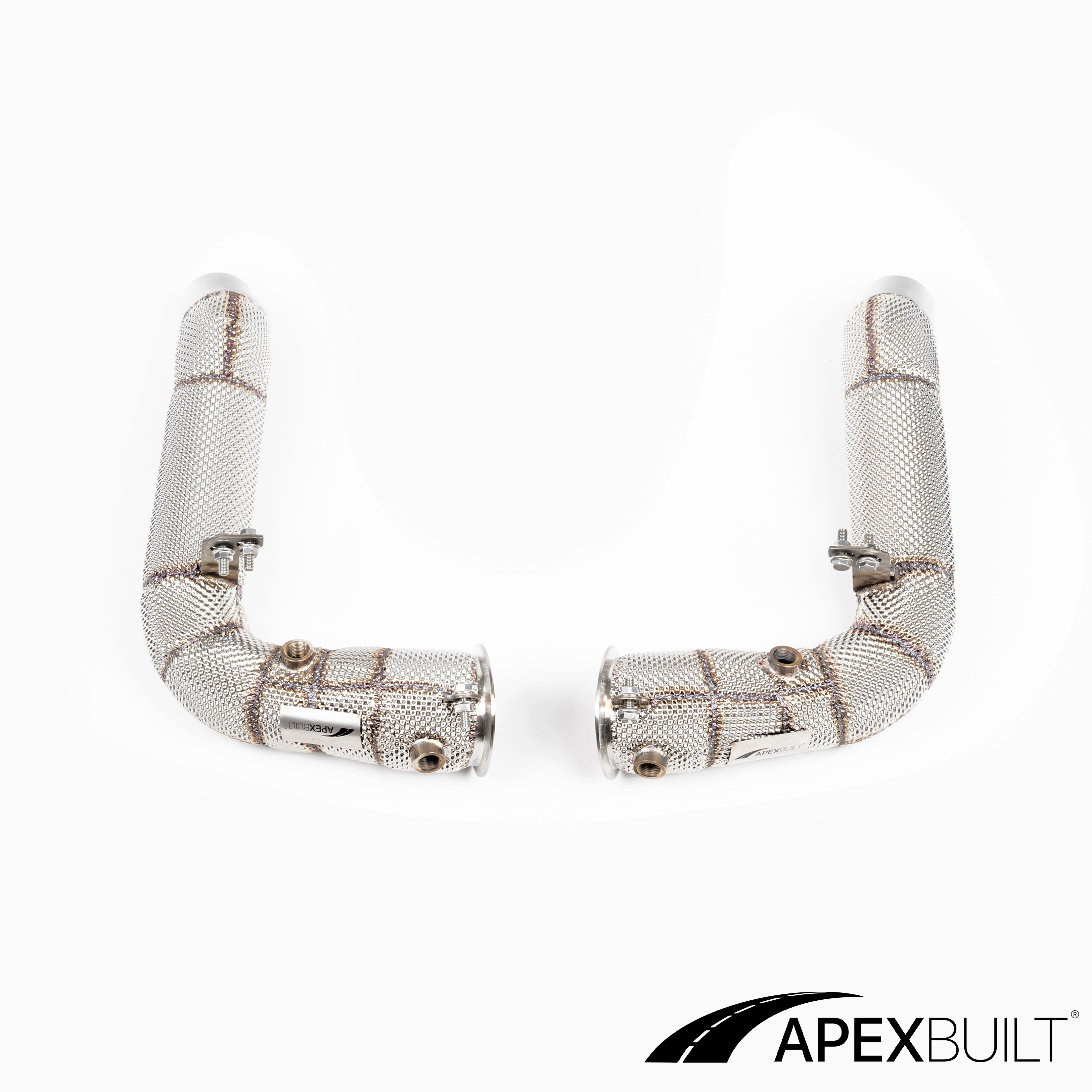 ApexBuilt® BMW F10 M5 & F06/F12/F13 M6 V4 Race Downpipes (S63TU, 2012-17)