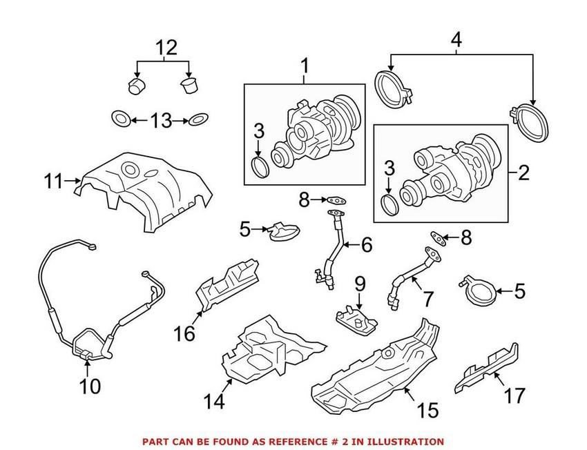 BMW Turbocharger 11657850317 – Garrett Turbo 1700252094