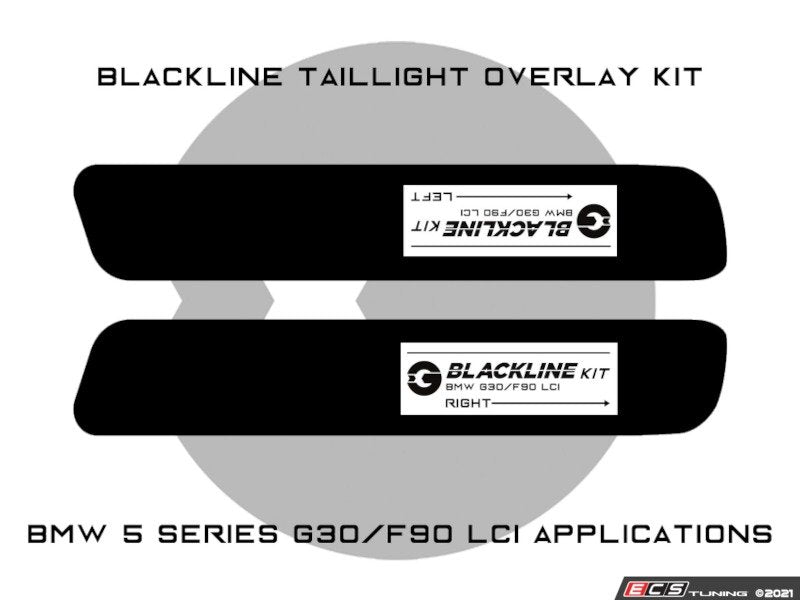 Blackline Taillight Overlay Kit - F90/G30 LCI