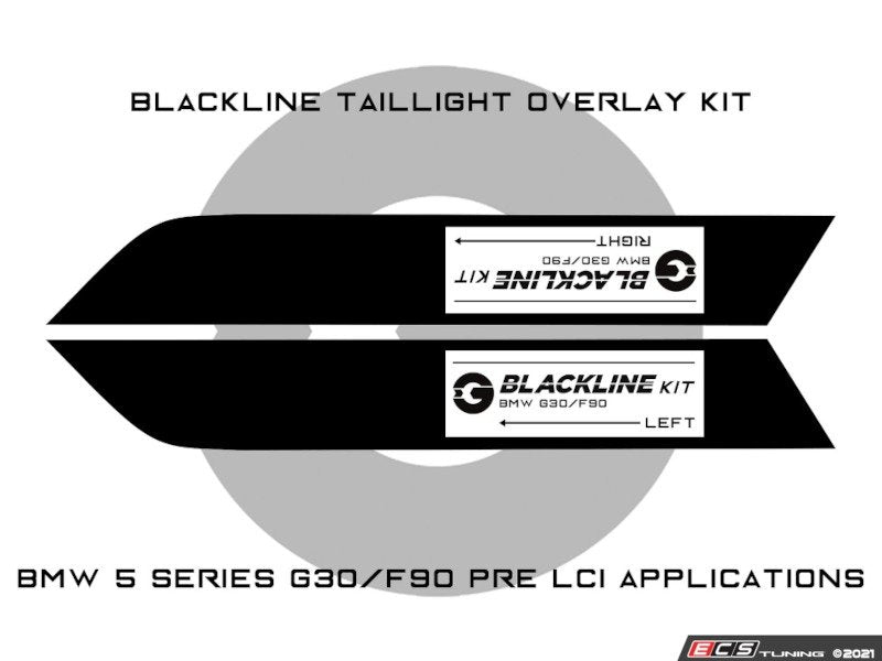 Blackline Taillight Indicator Overlay Kit - F90/G30 Pre-LCI