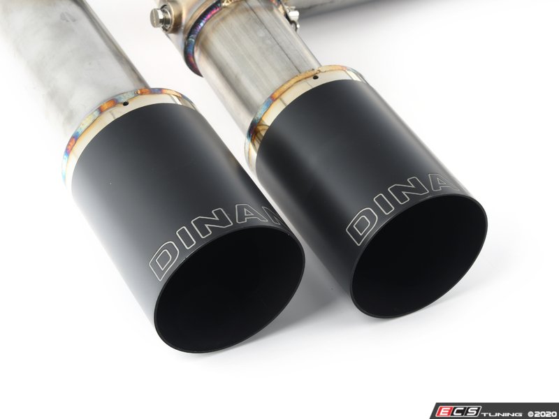 Dinan Free Flow Axle-Back Exhaust - Black Tips